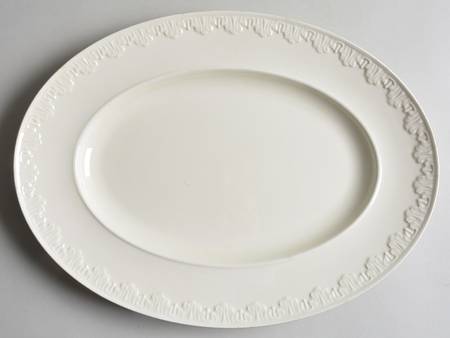 Corinthian Cream 13" Oval Serving Platter by Wedgwood