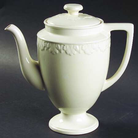 Corinthian Cream Coffee Pot & Lid