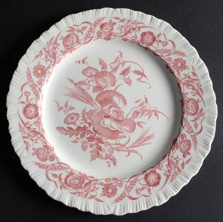 Cornflower Crimson Luncheon Plate