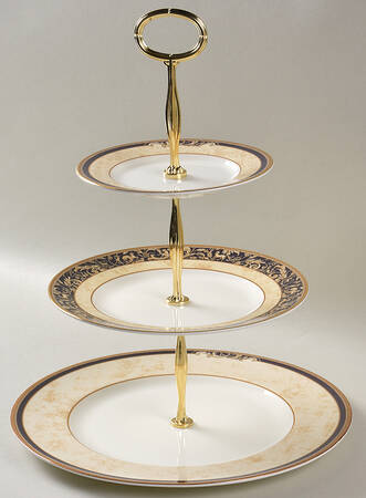 Cornucopia 13 7/8"-14 1/4" 3-Tiered Serving Tray(DP,SP,BB) HC