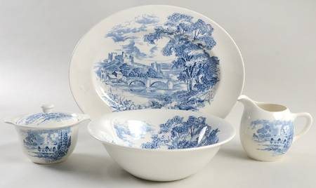 Countryside Blue 5 Piece Hostess Set