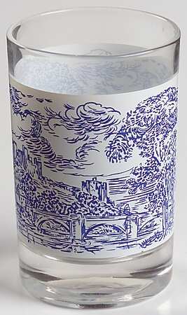 Countryside Blue 4 Oz Glassware Juice