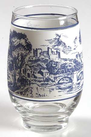 Countryside Blue 14 Oz Glassware Tumbler