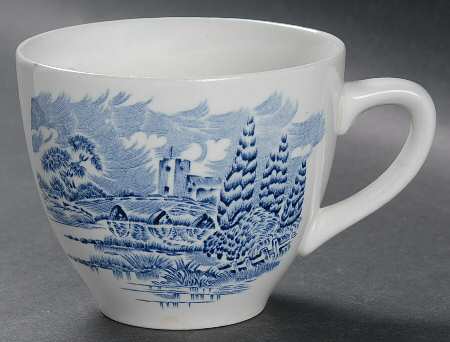 Countryside Blue Flat Cup