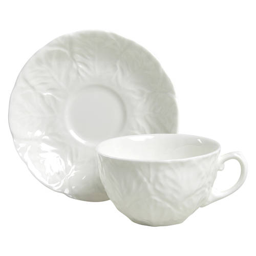Countryware Flat Cup & Saucer Set