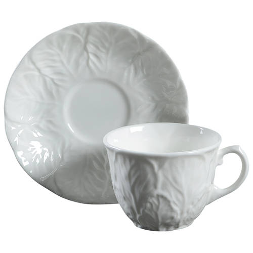 Countryware Flat Cup & Saucer Set