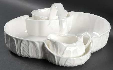 Countryware Strawberry Basket W/Creamer & Open Sugar