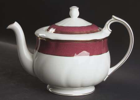 Crown Ruby Teapot & Lid