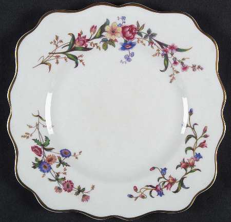 Devon Sprays Square Luncheon Plate