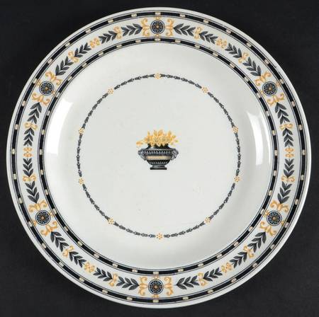 The Etruria (Black Laurel) Luncheon Plate