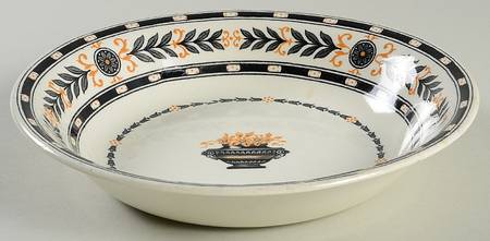 The Etruria (Black Laurel) Coupe Soup Bowl