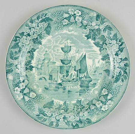 Ferrara Green (No Trim) Luncheon Plate