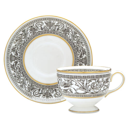 Leigh Shape Footed Cup & Saucer Set