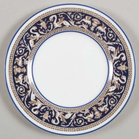 Florentine Dark Blue Rim (No Center Design) Bread & Butter Plate