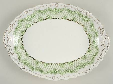 Flora Gold (Gold Vine and Accents) 14" Oval Serving Platter