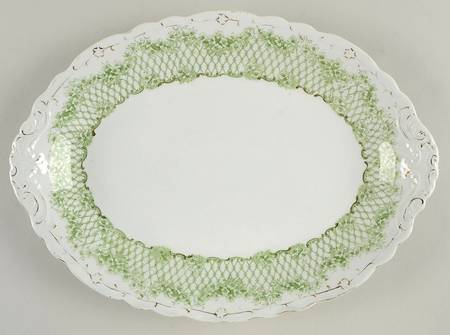 Flora Gold (Gold Vine and Accents) 12" Oval Serving Platter