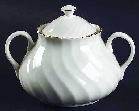 Gold Chelsea Sugar Bowl & Lid