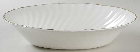 Gold Chelsea 10" Oval Vegetable Bowl