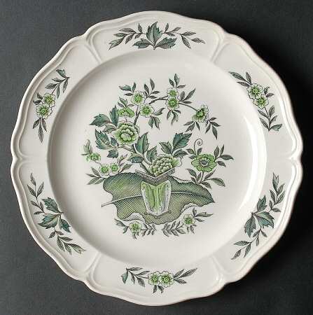 Green Leaf (Queen's Shape) Luncheon Plate