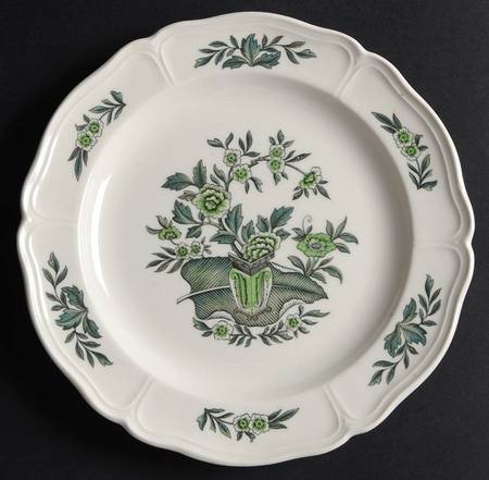 Green Leaf (Queen's Shape) Bread & Butter Plate