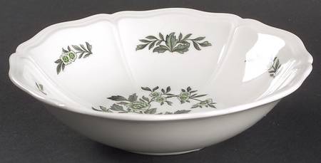 Green Leaf (Queen's Shape) Coupe Cereal Bowl