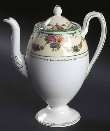 Grosvenor (W697, Cream Rim) Coffee Pot & Lid