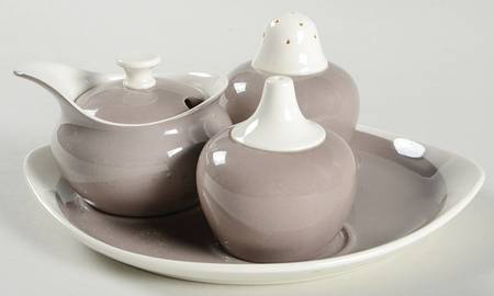 Havana Salt & Pepper, Mustard with Lid & Tray