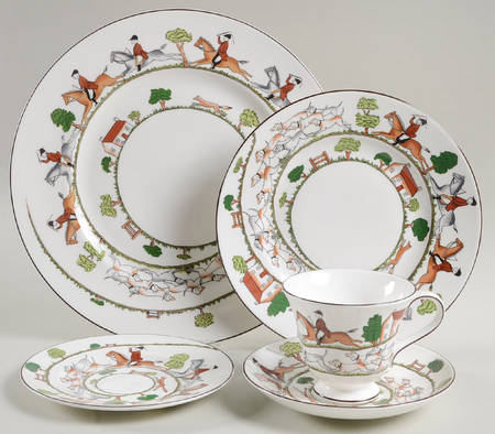 Hunting Scene 5 Piece Place Setting