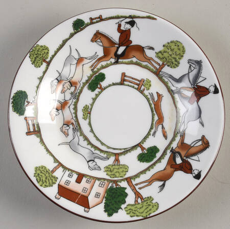 Hunting Scene Saucer for Imperial Flat Cup