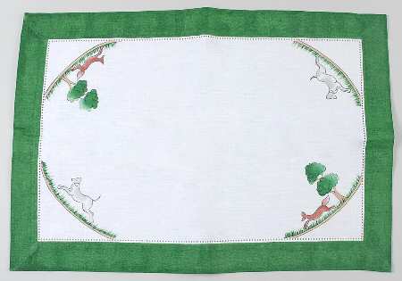 Hunting Scene Cloth Placemat