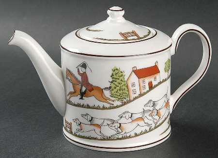 Hunting Scene Individual Teapot & Lid
