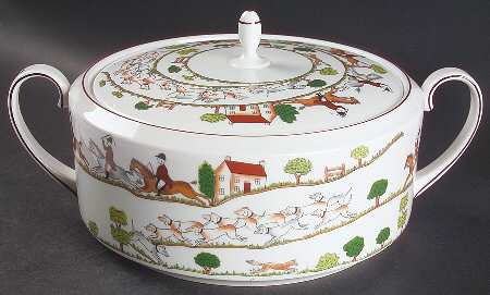 Hunting Scene Tureen &  Lid