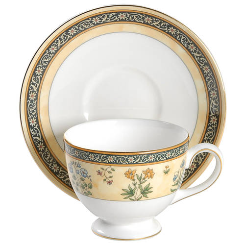 India Leigh Shape Footed Cup & Saucer Set