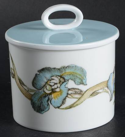 Iris Sugar Bowl & Lid