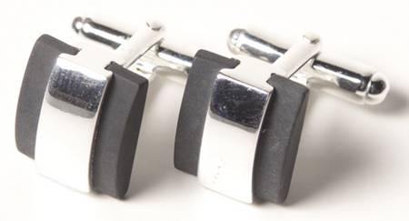 Jasperware Jewelry (Pair) Sterling Cuff Links
