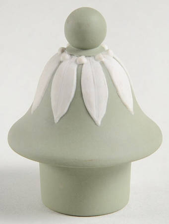 Cream Color on Celadon Jasperware Lid for 10" Urn