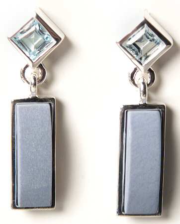 Jasperware Jewelry (Pair) Sterling Earrings