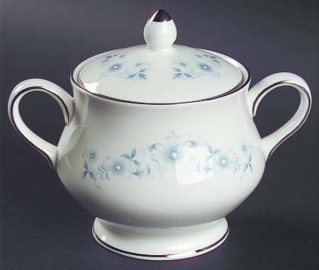 Josephine Blue Sugar Bowl & Lid
