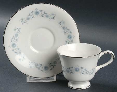 Josephine Blue Footed Demitasse Cup & Saucer Set