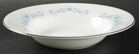 Josephine Blue Rim Soup Bowl