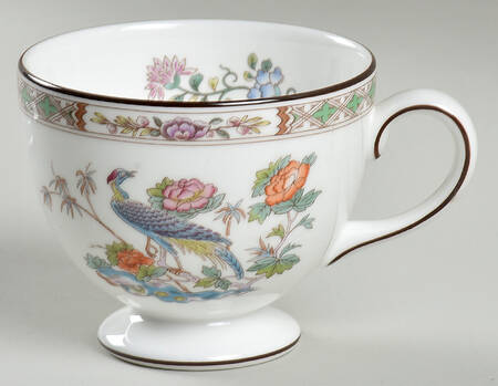 Kutani Crane Leigh Shape Footed Cup