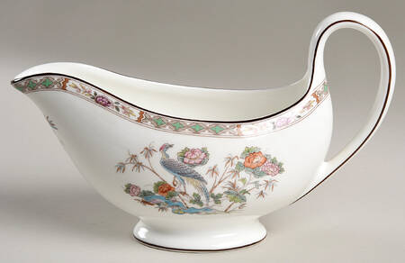 Kutani Crane Gravy Boat