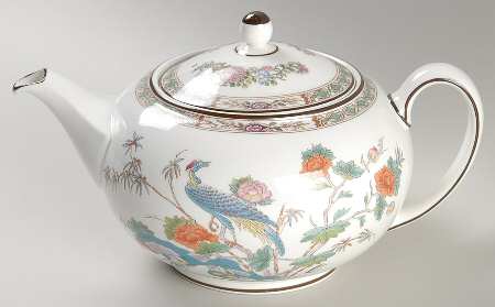 Kutani Crane Teapot & Lid