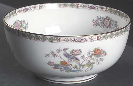 Kutani Crane 8" Salad Serving Bowl