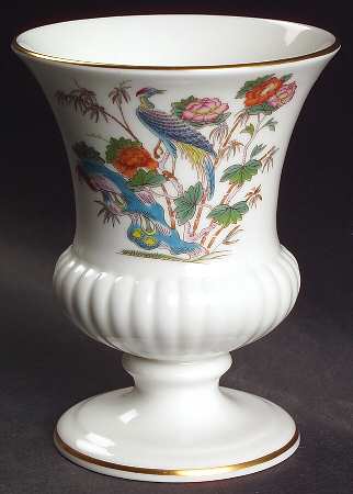 Kutani Crane 5" Urn Shaped Vase