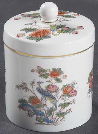 Kutani Crane Candy Jar & Lid