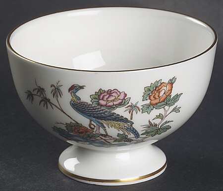 Kutani Crane Mini Open Sugar Bowl