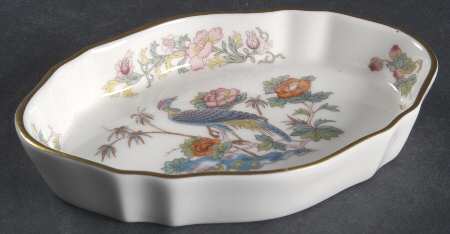 Kutani Crane Silver Tray