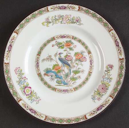 Kutani Crane Dessert/Pie Plate