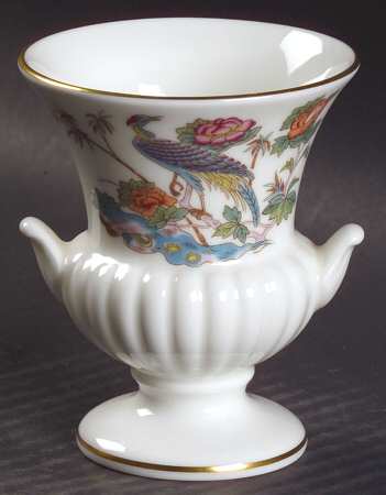 Kutani Crane Mini Bud Vase